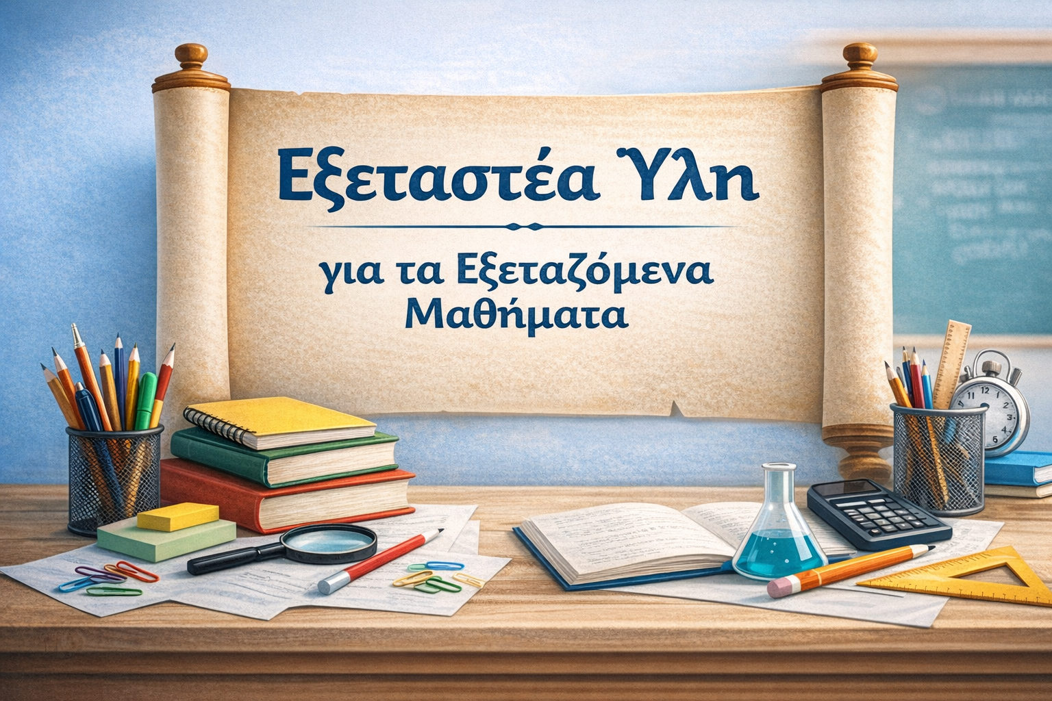 Εξεταστέα Ύλη για τα Εξεταζόμενα Μαθήματα